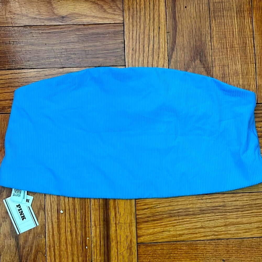 NWT pink Victoria’s Secret blue bandeau size: L